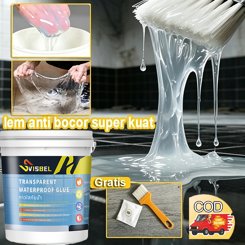 lem transparan anti bocor dan rembes super kuat original 1kg/3kg/5kgKuas Cat lem genteng anti bocor 