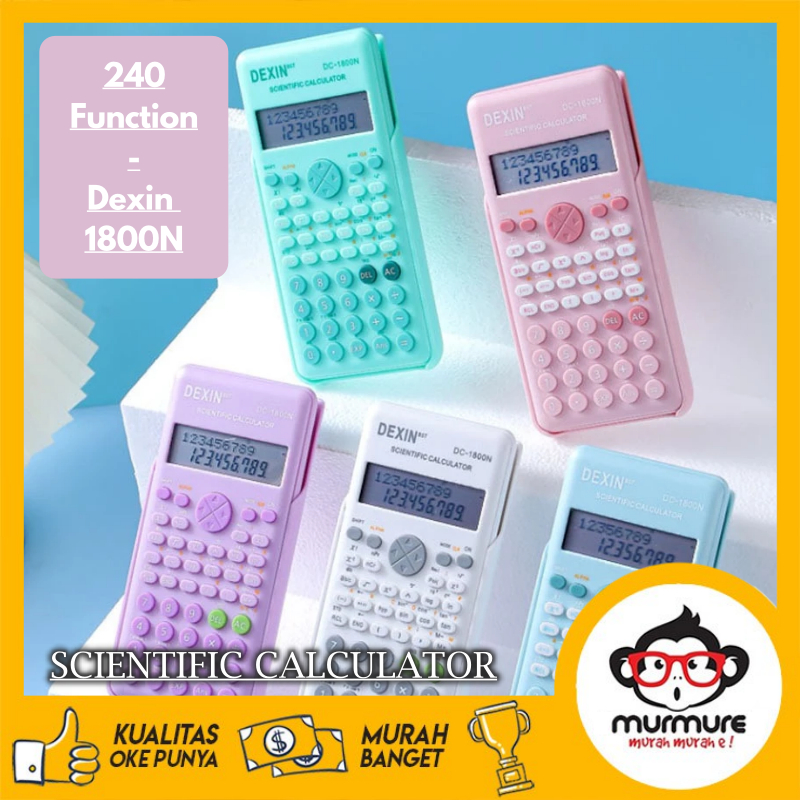 MURMURE | KALKULATOR SEKOLAH SCIENTIFIC KALKULATOR ILMIAH 240 FUNGSI / KALKULATOR ILMIAH 6 WARNA