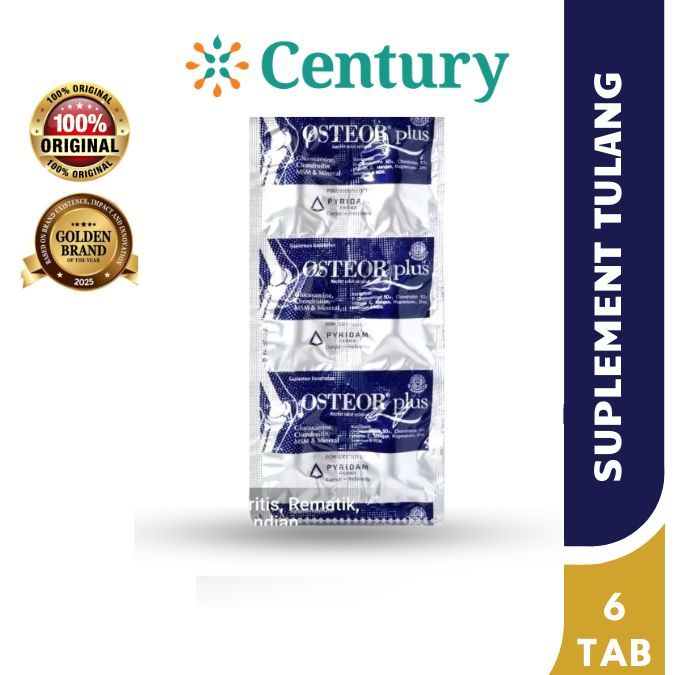 OSTEOR PLUS 1 STRIP / TULANG / SENDI / SUPLEMENT KESEHATAN