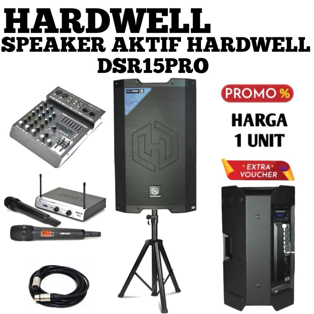 Speaker Aktif Hardwell Dsr 15 Pro Original Speaker Aktif Hardwell 15inch