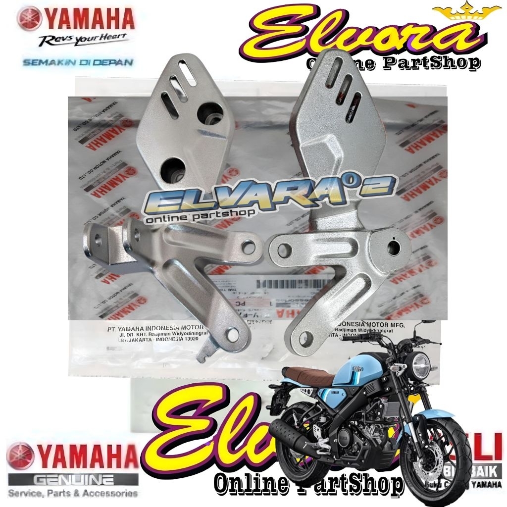 Dudukan footstep depan kanan kiri Yamaha XSR 155 Original B1V-F7442-00 B1V-F7443-00