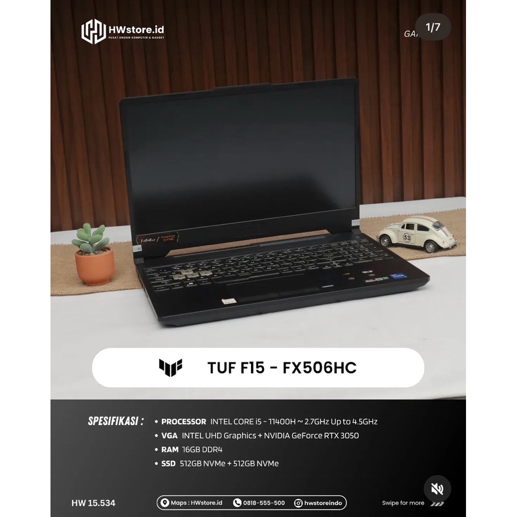 ASUS TUF F15 - FX506HC