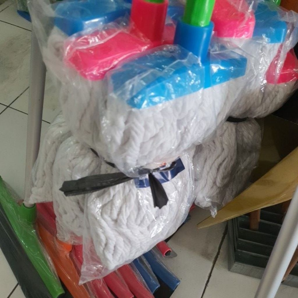 pel lantai / alat pel lantai sumbu dorong