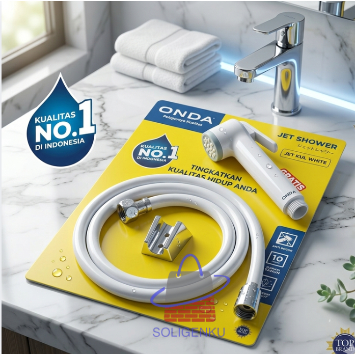 Jet Kul Jet Shower ONDA - Jet KUL White Onda BIDET CEBOK hand / Shower Cebok Onda/ Shower Cebok Show