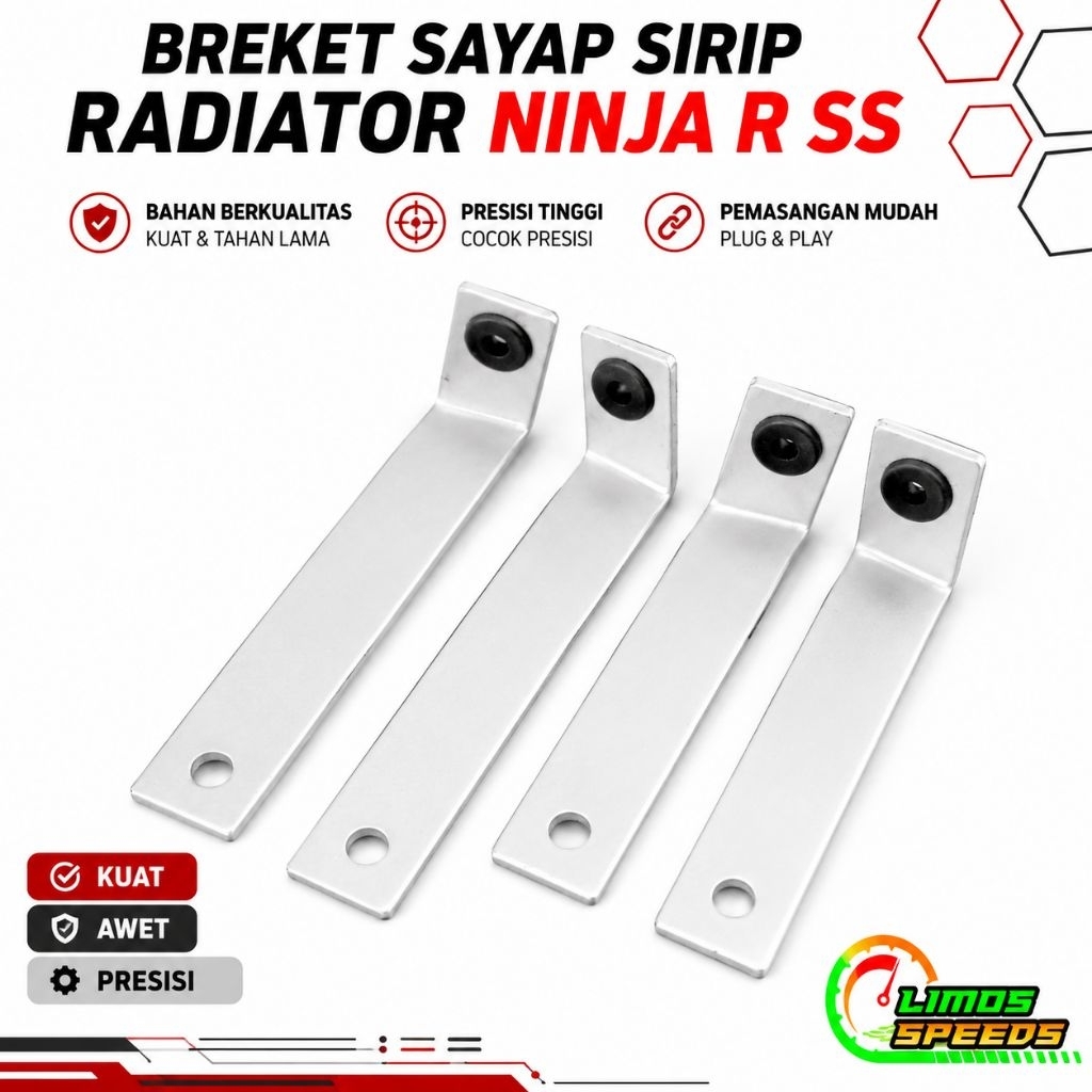 Bracket Radiator Ninja R SS Gambot Non Gambot | SPAC BPRO QTT Racing