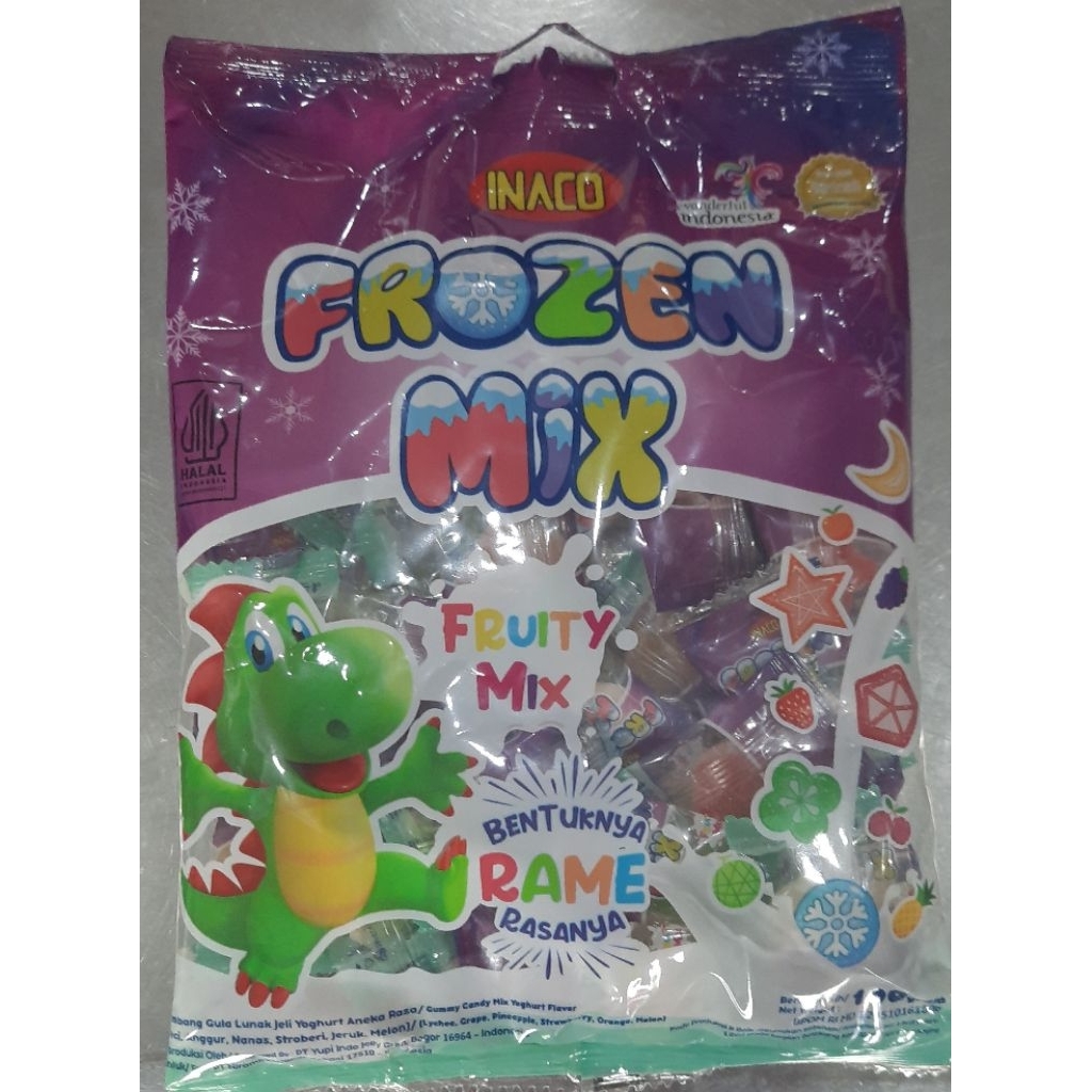 Inaco Frozen Mix Fruity Mix Gummy Candy 100gr