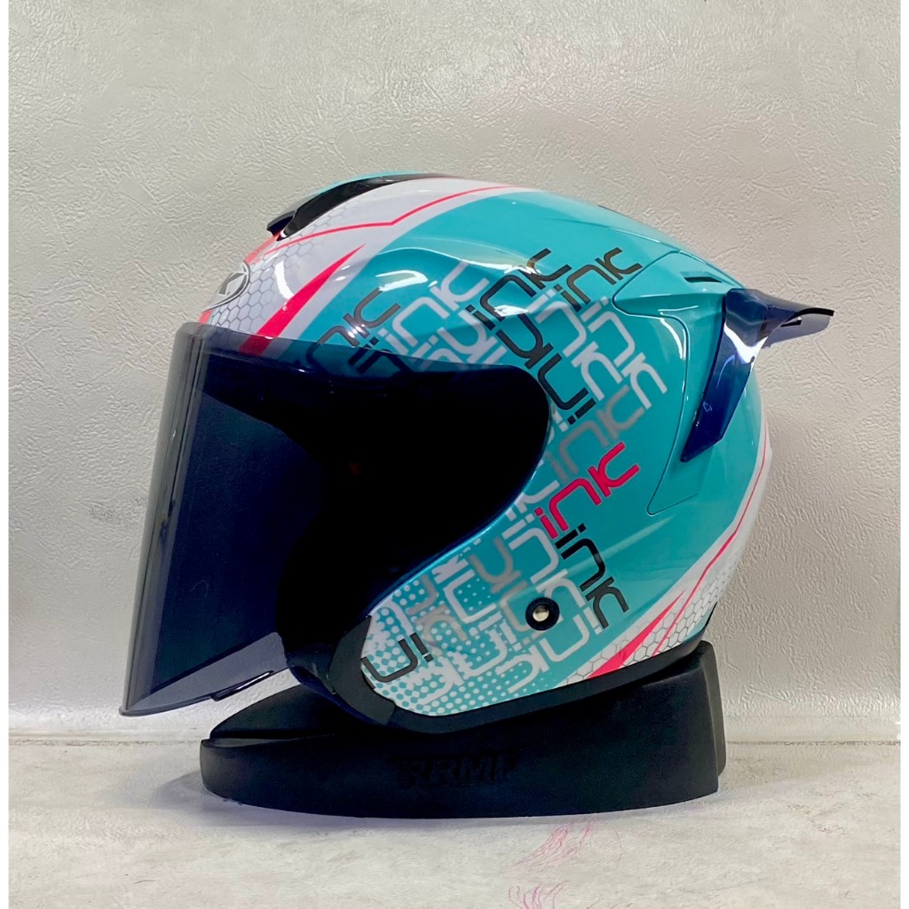 INK DYNAMIC MOTIF PAKET GANTENG HELM HALF FACE SINGLE VISOR