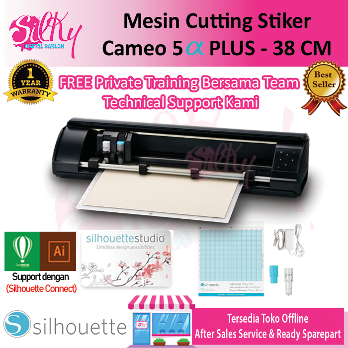 MESIN CUTTING SILHOUETTE CAMEO 5 ALPHA PLUS A3+/ MESIN CUTTING AUTO CONTOUR CAMEO