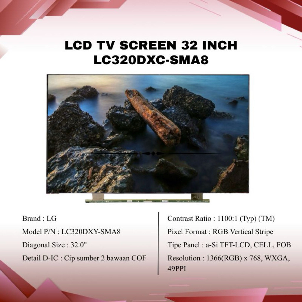 LG LCD TV SCREEN 32 INCH ORIGINAL LC320DXC-SMA8 LC320DXJ-SHAC LC320DXJ-SQA1 LC320DXY-SLA3 LC320DXY-S
