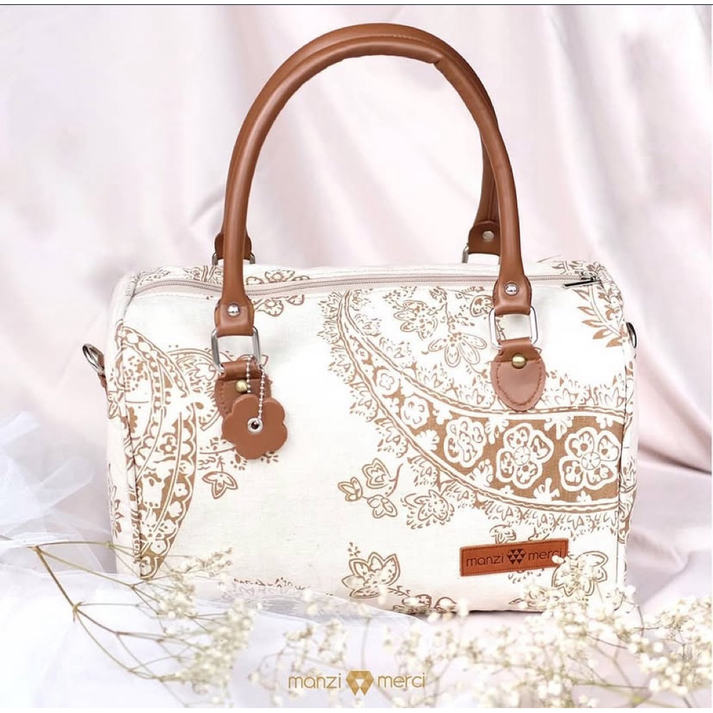 SALE MANZI MERCI - SPEEDY BAG MOTIF BATIK (NEW NO BOX)