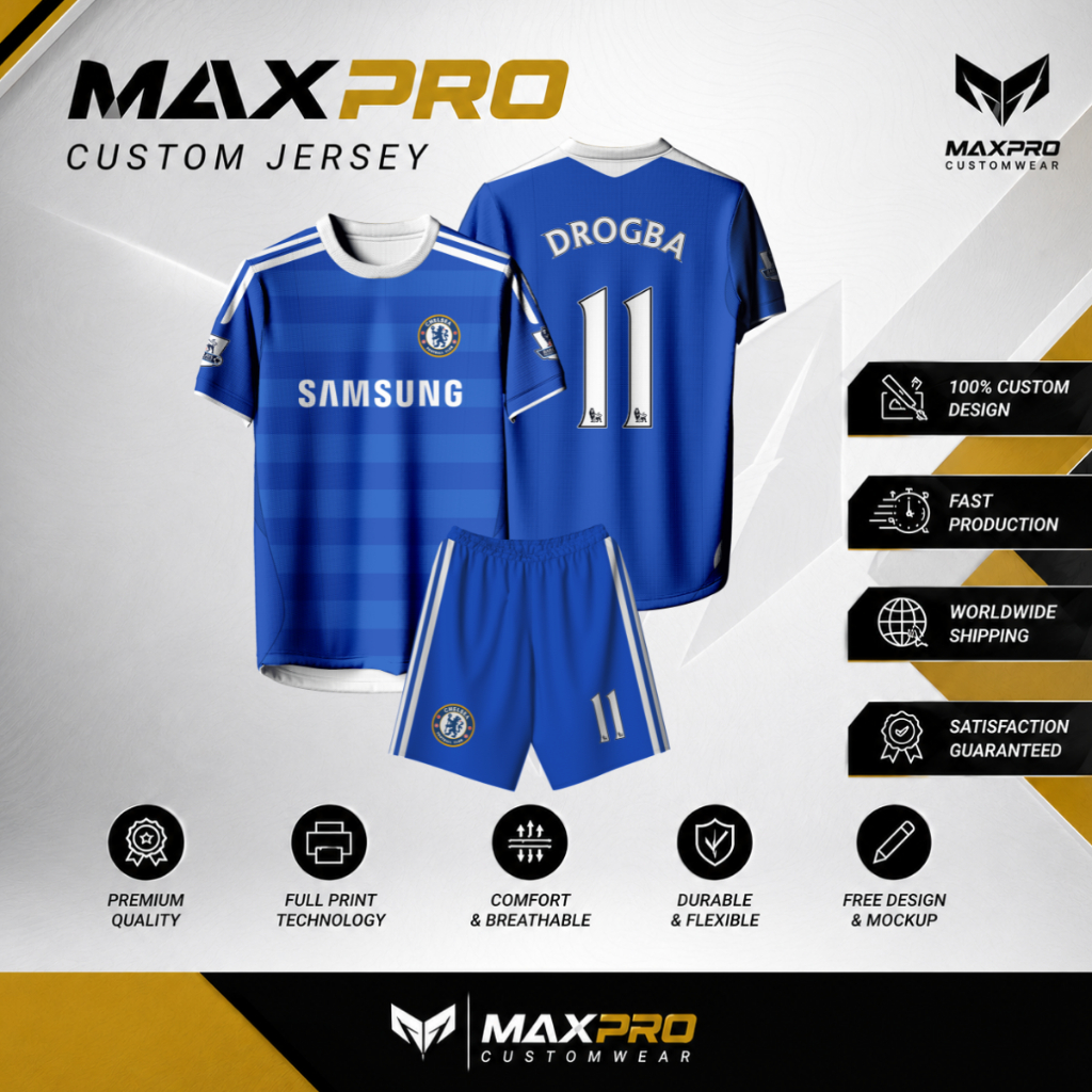 Jersey Bola Jersey Bola CHELSEA HOME 2011-2012 Free custom nama dan nomor untuk dewasa dan anak anak