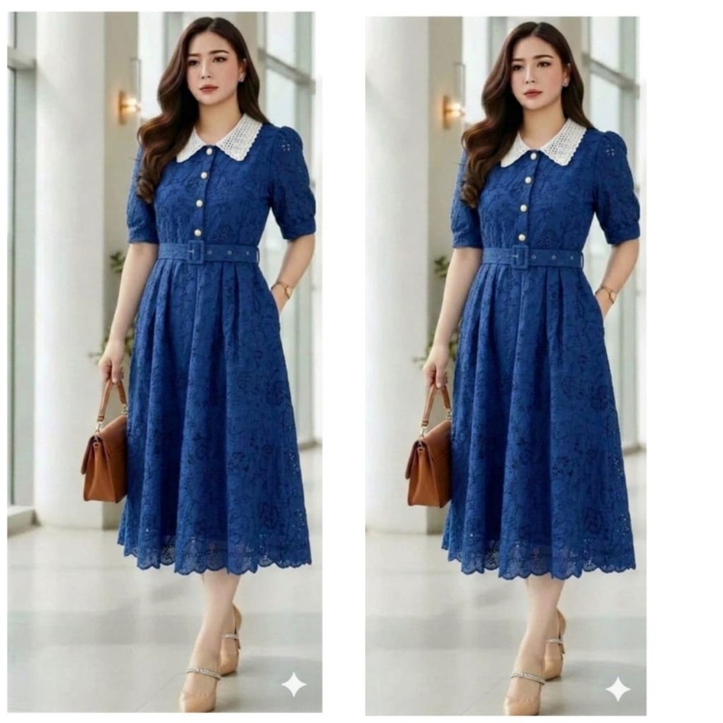 DRESS KATUN BOLONG PREMIUM