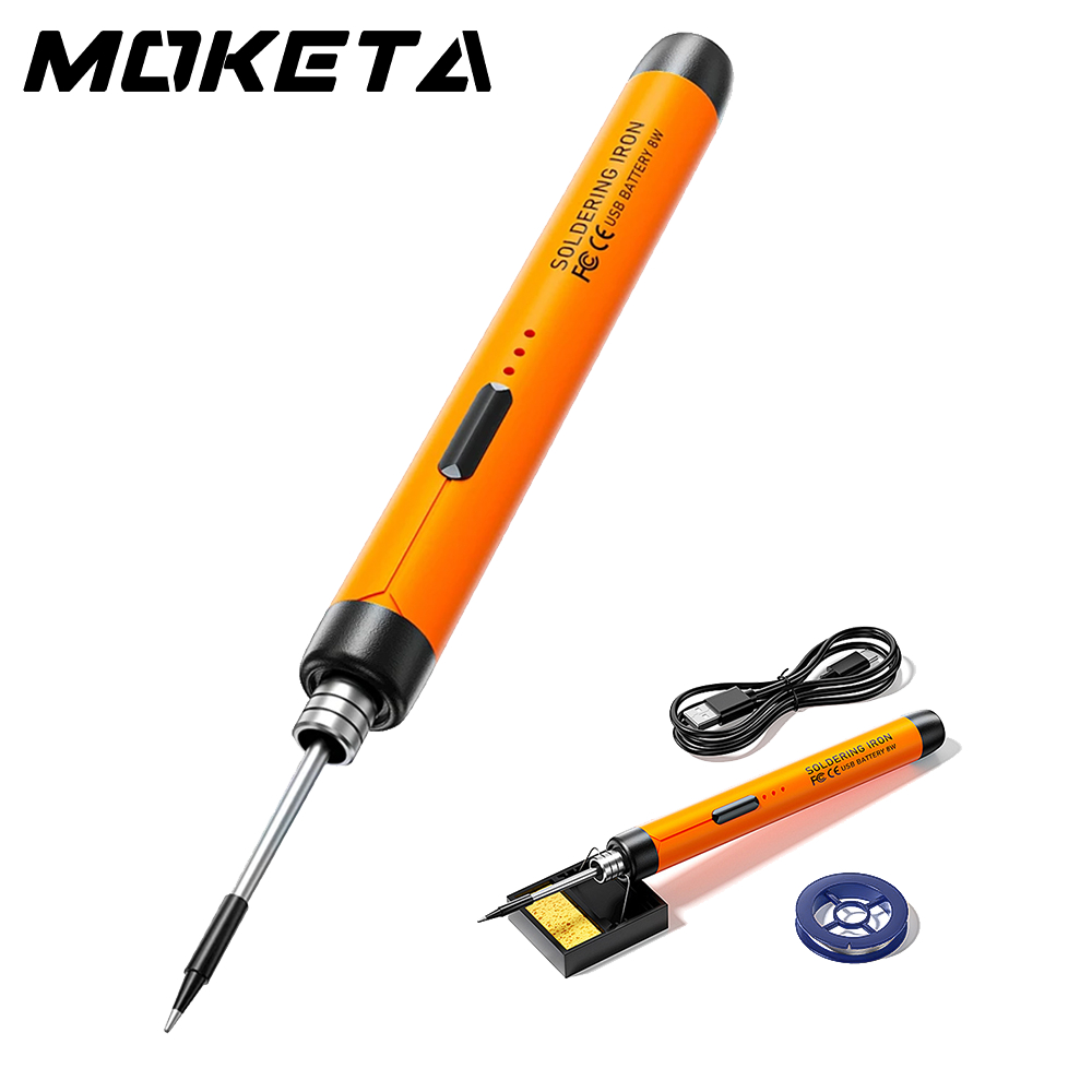 Solder USB Portable Nirkabel 5V 8W Alat Las Listrik Mini Solder Cas Tanpa Kabel Cepat Panas Alat Ser