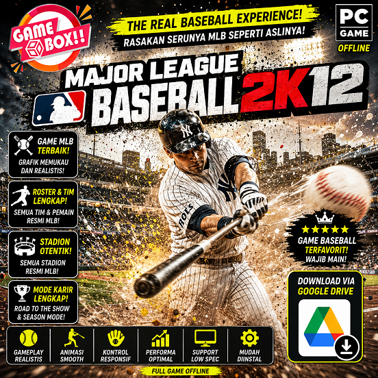 MAJOR LEAGUE BASEBALL 2K12 - PC LAPTOP GAMES