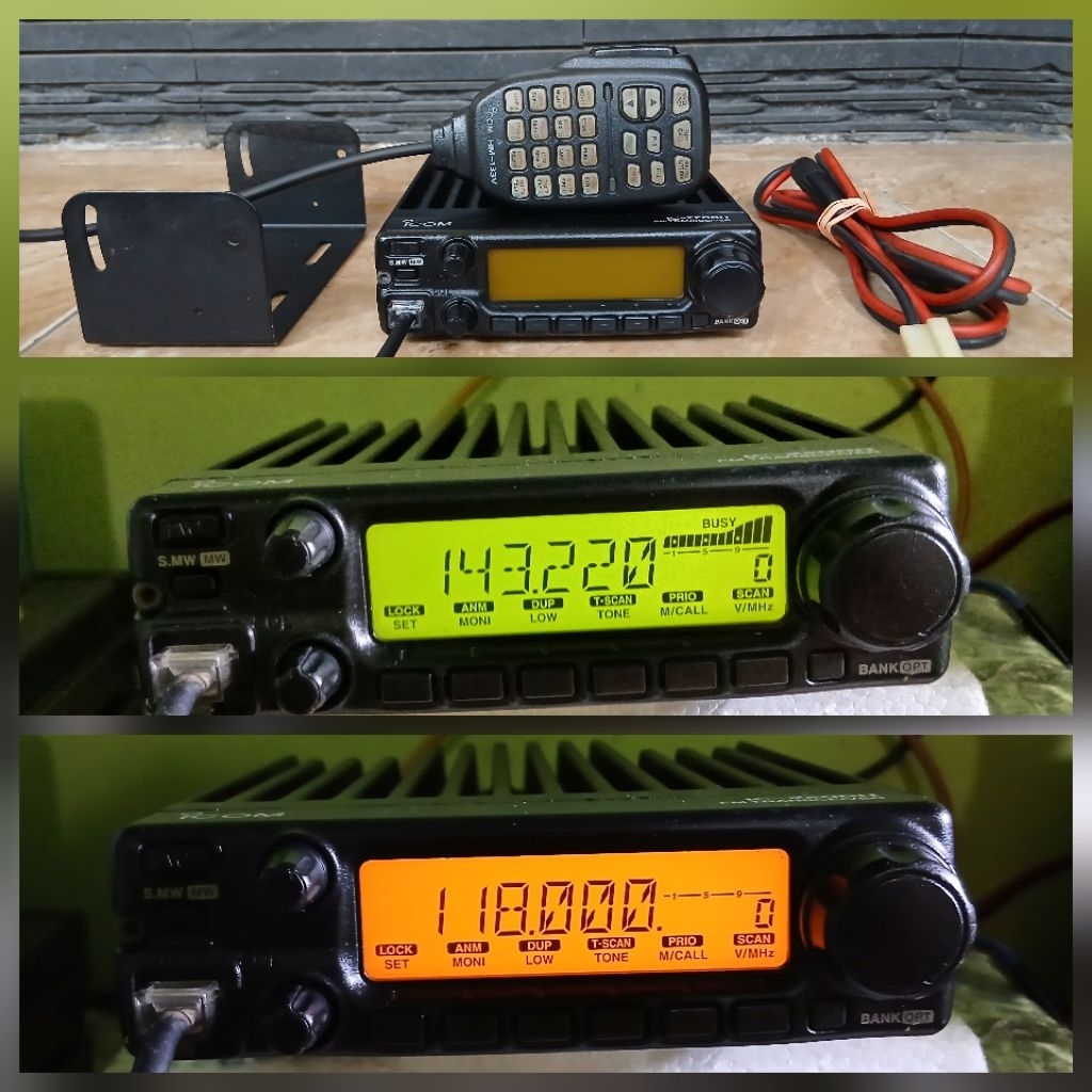 RIG ICOM IC2200H BLACK STIKER VHF AIRBAND FULL MULUS ORIGINAL JAPAN