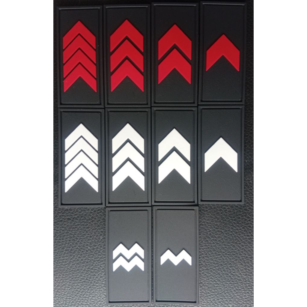 patch rubber/emblem karet/1psg pangkat/KERAH BAJU/POLRI/AJUN/BRIGADIR/INSPEKTUR