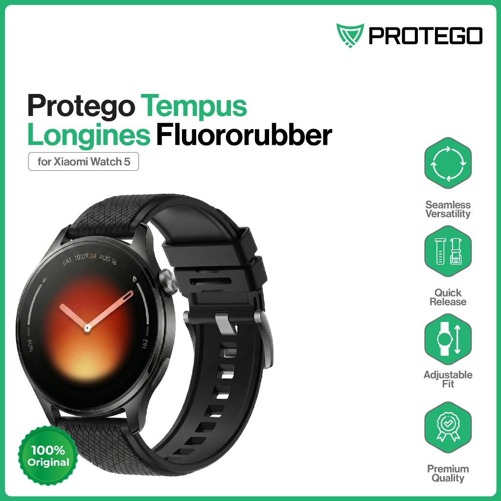 Watch Strap / Band Xiaomi Watch 5 Protego Tempus Longines Fluororubber (PT-086)