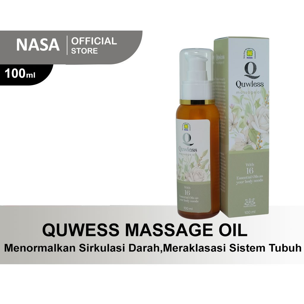 QULMIGO Original Nasa Quwless Massage Oil Minyak Pijat Bahan Utama Minyak Zaitun