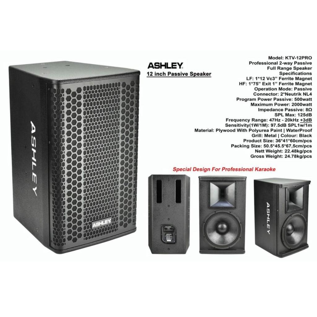 Speaker Pasif Ashley KTV 12 Pro Original 12 inch Passive KTV 12PRO