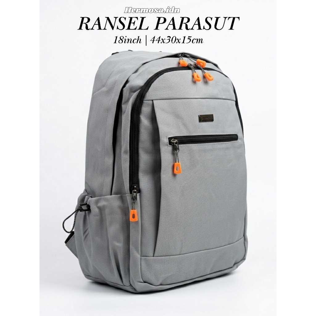 Tas Ransel Casual Pria Wanita 18 Inch Parasut Balon Besar Laptop Traveling | Ransel Laptop anti AIR