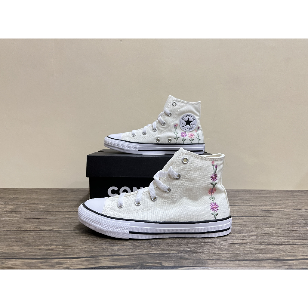 Sepatu casual anak sneakers Converse CTAS Hi Egret/Lt Jellyfish Jitter A11775C Original