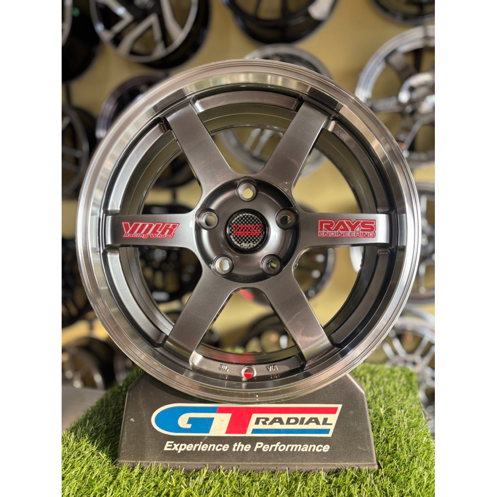 velg te37 r16 5x114pcd L7 et40 hyper black lip polish