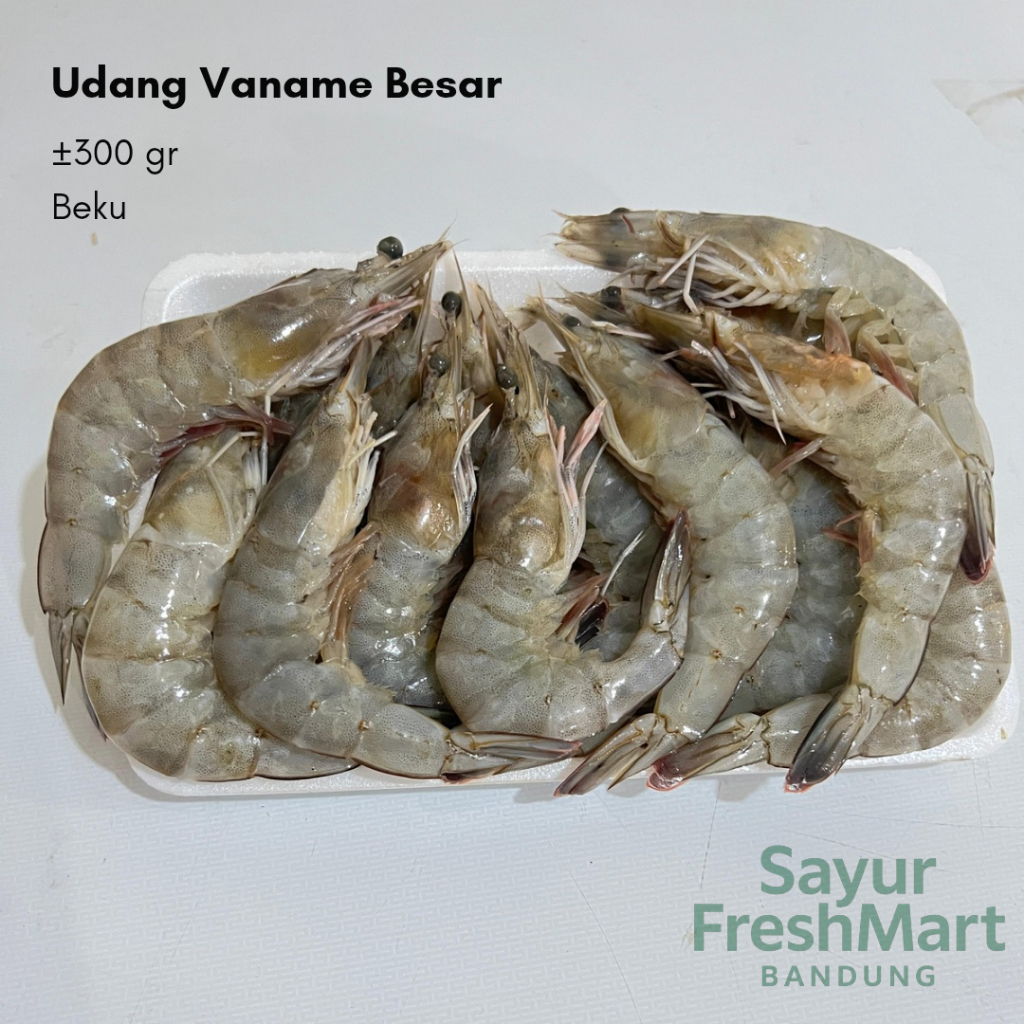 Udang Vaname Segar Ukuran Besar 300Gr Sayur Freshmart Bandung