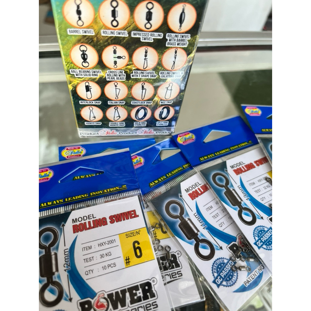 Rolling Swivel Stella Anti Lilit Kuat Stainless Pancing