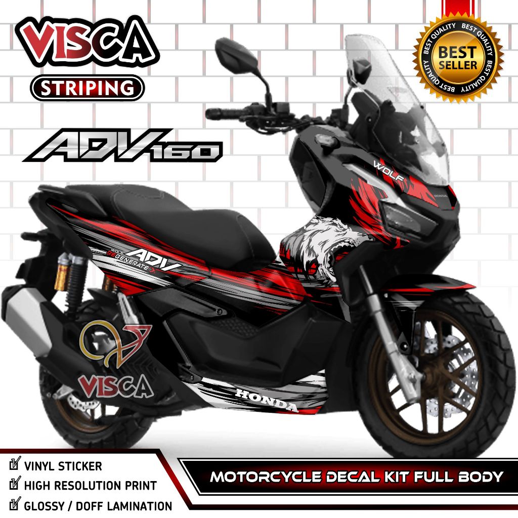 Decal ADV 160 Full Body - Stiker ADV 160 Full Body - Dekal ADV 160 Full Body - Striping ADV 160 Vari