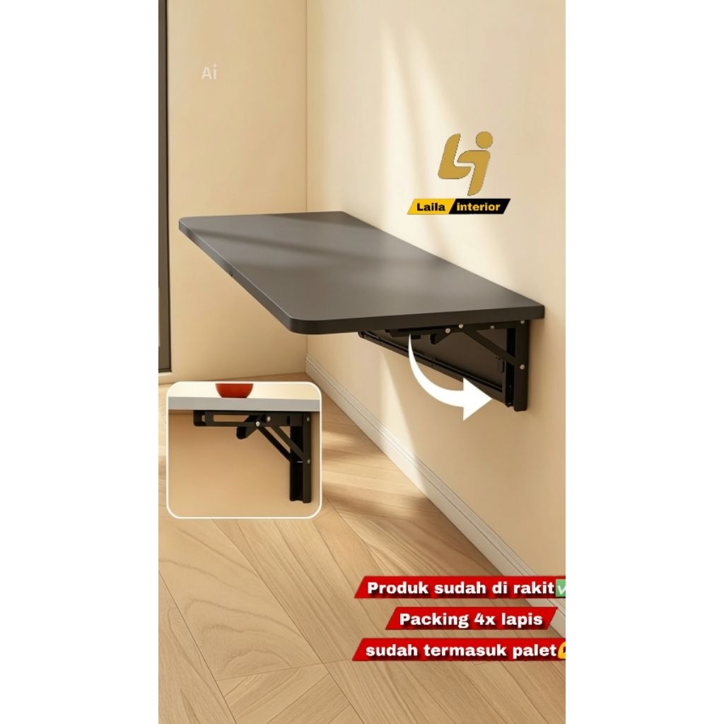 Meja lipat + bracket