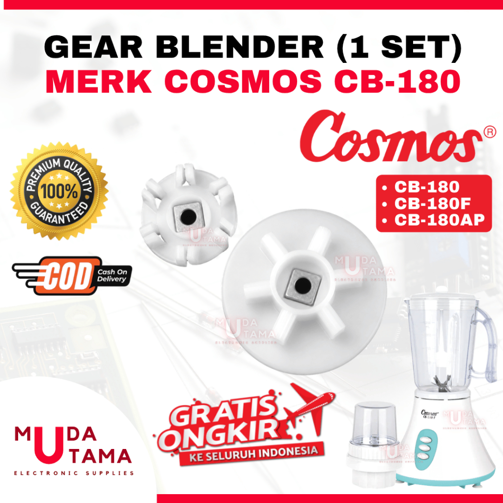 Karet Gear Blender COSMOS CB-180 CB180F CB180 F - Gear Pemutar Blender COSMOS CB-180 - Kopling Blend