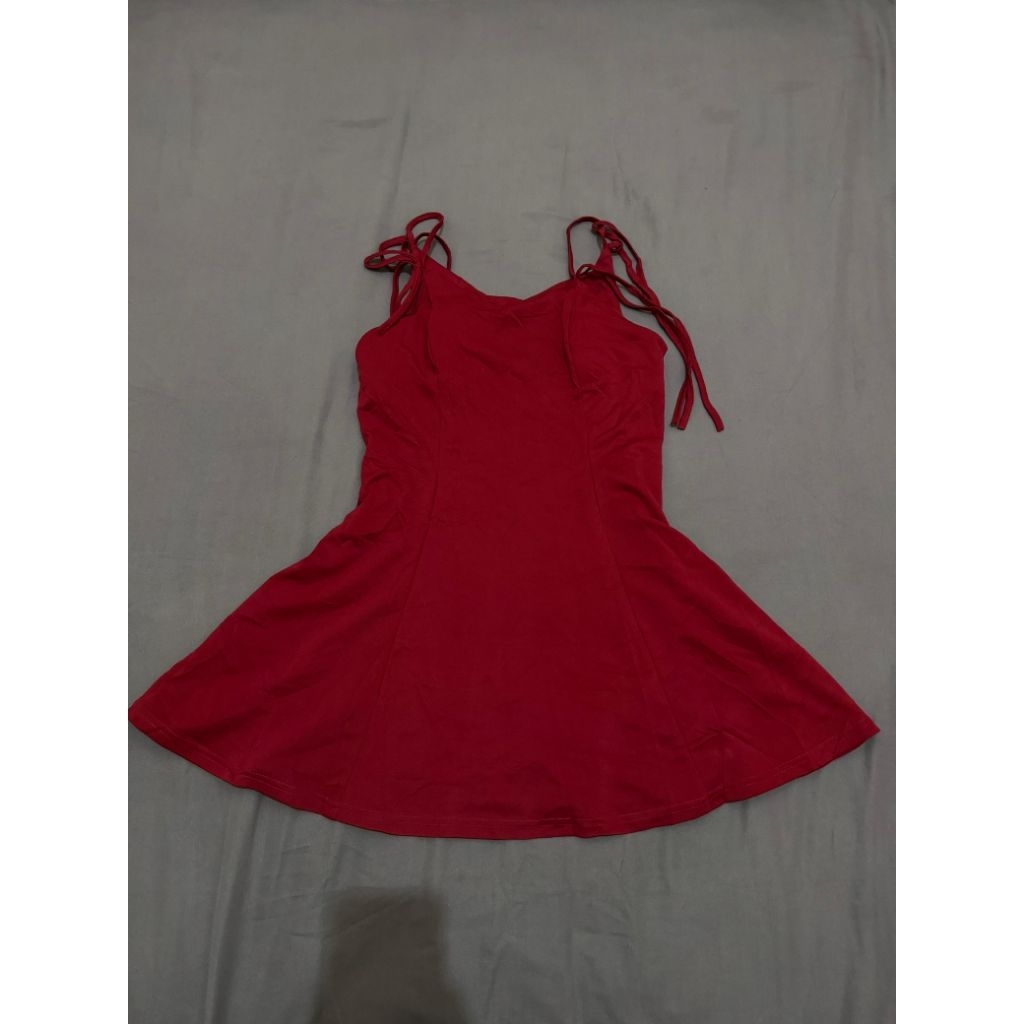 Dres Merah Tali/ Dres Pendek