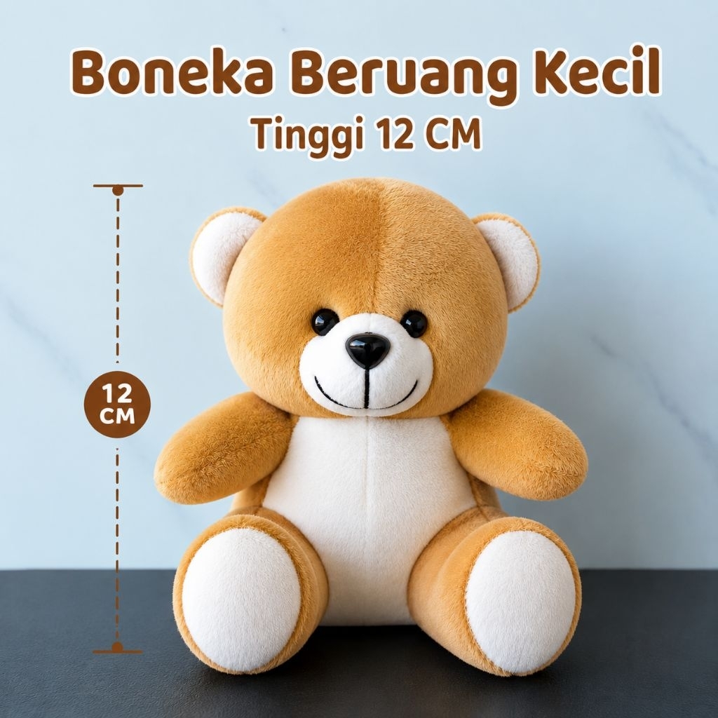 BONEKA BERUANG KECIL TINGGI 12 CM