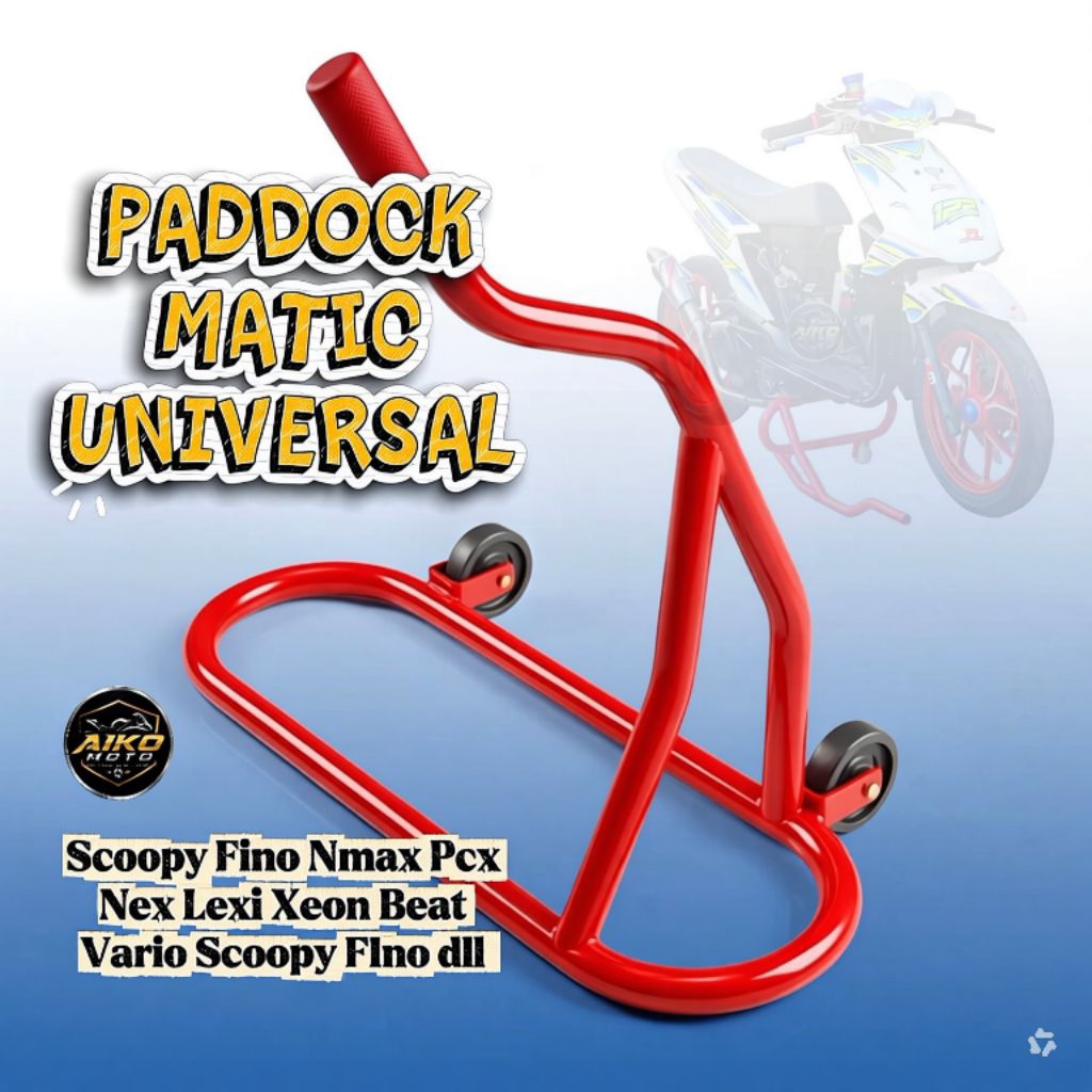 Paddock Motor Matic Universal Standar Pedok Pro Matic Jack Stand Semua Motor Matic Servis Cuci Motor
