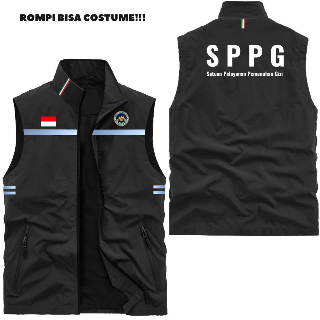ROMPI SPPG/BGN/MBG #ROMPI SPPG-Rompi Dewasa Custom SPPG/Rompi Custom Satuan Pelayanan Pemenuhan Gizi