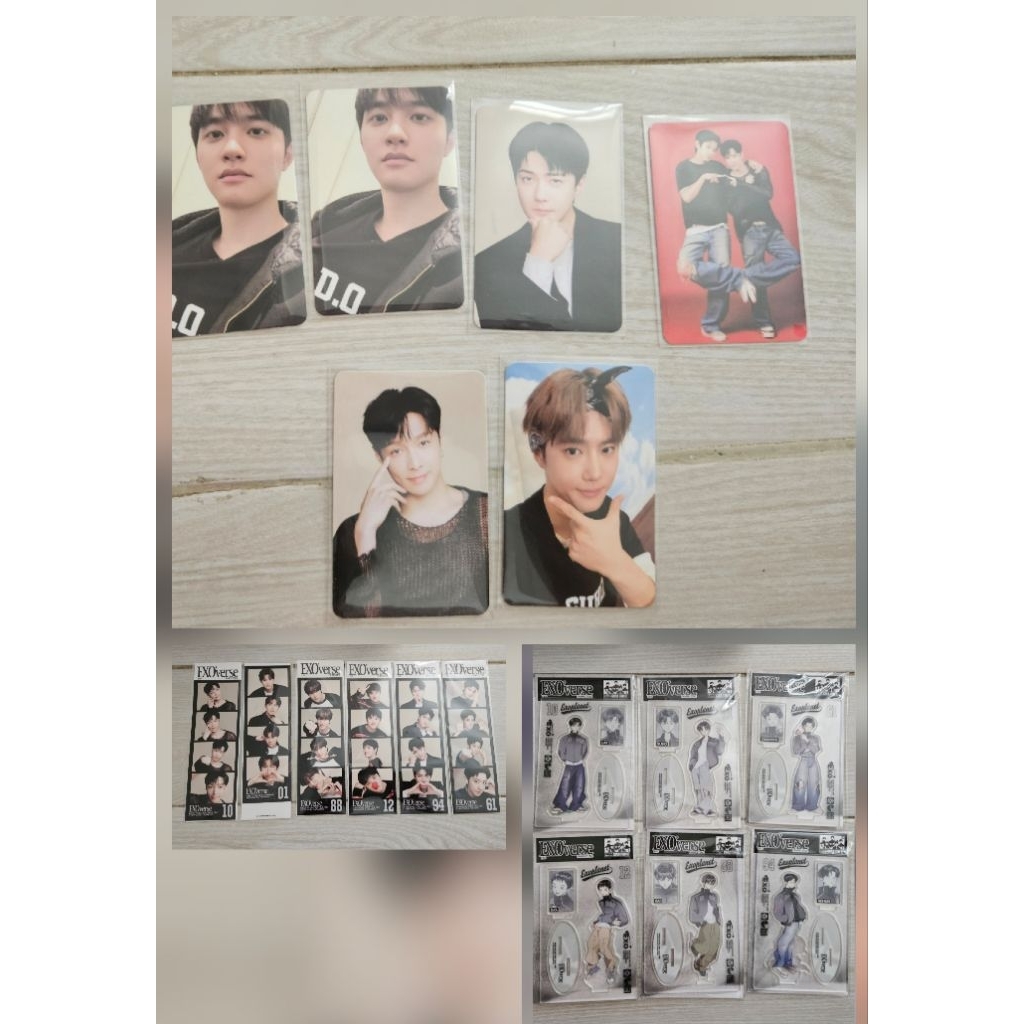 exo exoverse exo'verse fm fanmeeting md merch treca tc official ilustration acrylic id 4 cut photo s
