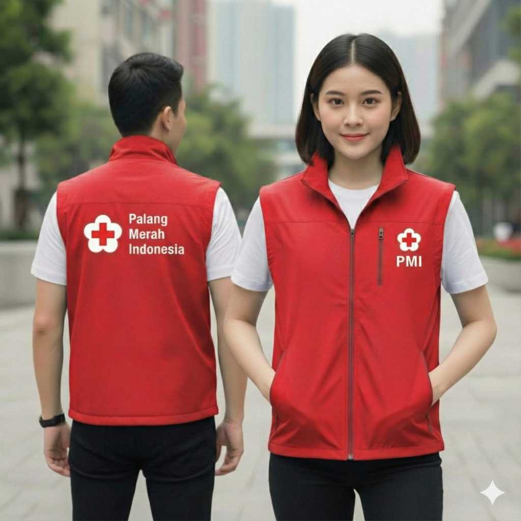 Rompi PMI #Rompi PMR-Rompi Vest Lapangan Dewasa PMI Palang Merah Indonesia