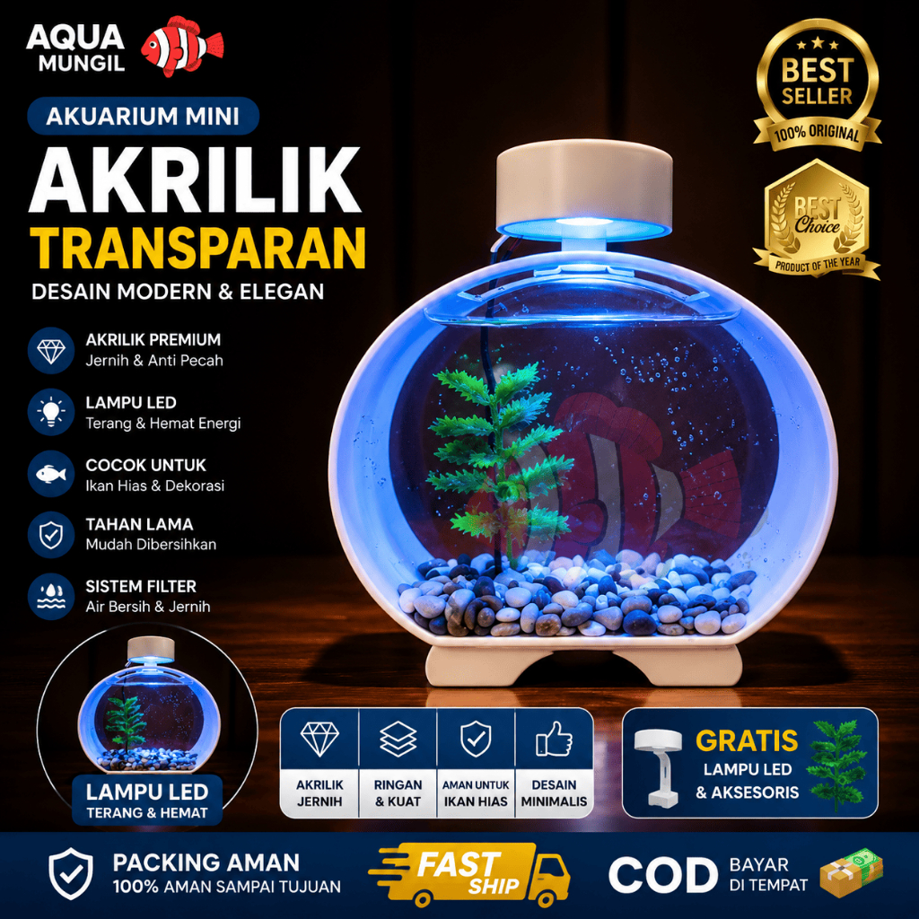 Aquarium Ikan Cupang Soliter Akrilik Ikan Cupang Aquarium Akrilik Ikan Cupang Aquarium Ikan Cupang U