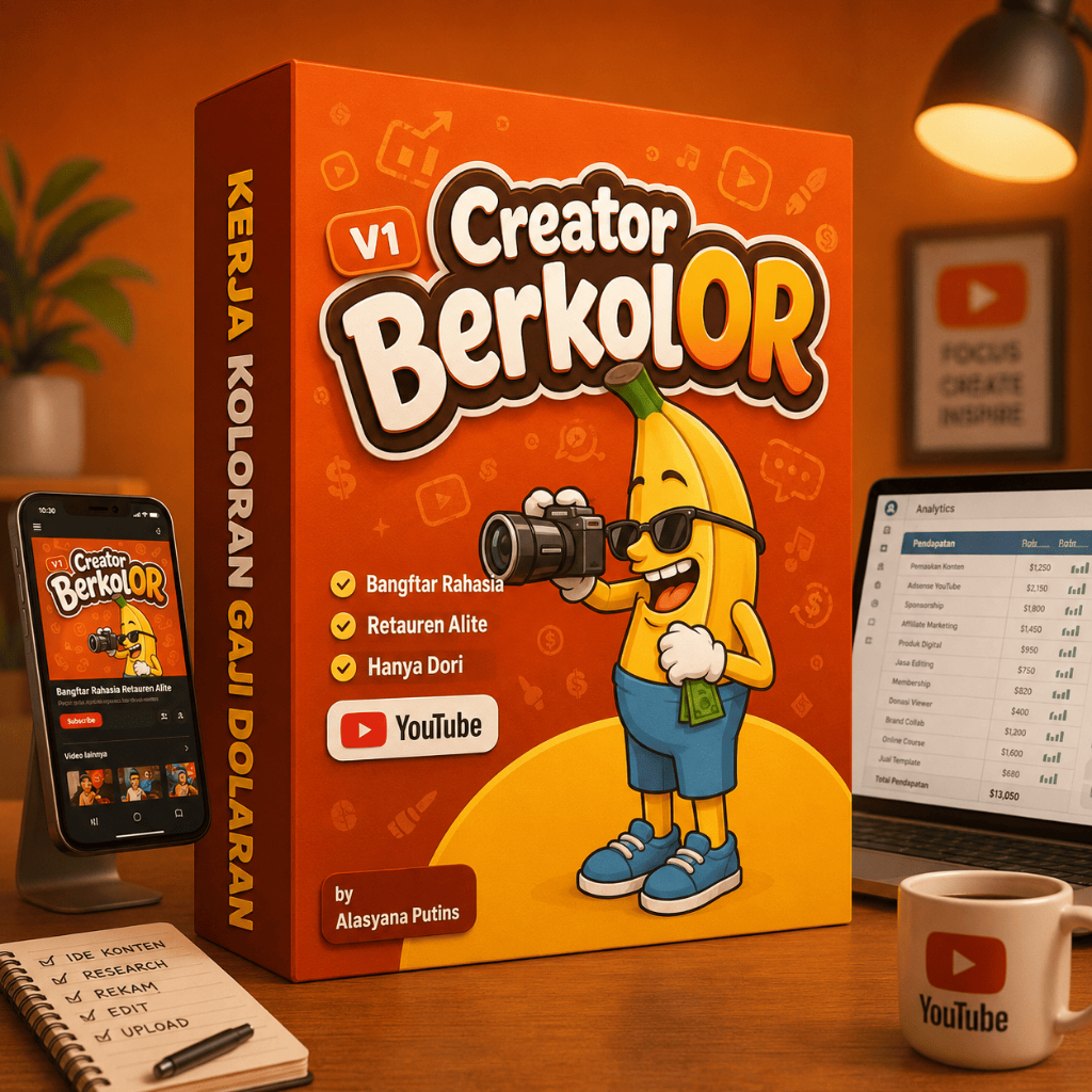 SUPER LENGKAP CREATOR BERKOLOR NGEYOUTUBE MONETIZE KONTEN KREATOR