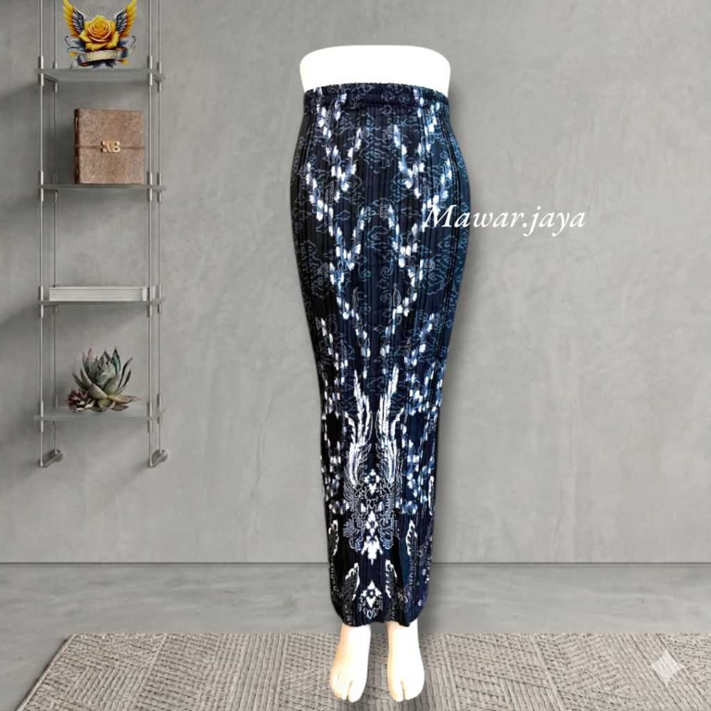 ROK PLISKET BATIK / BAWAHAN KEBAYA / ROK KEBAYA / ROK WISUDA / PAYA HIJAU