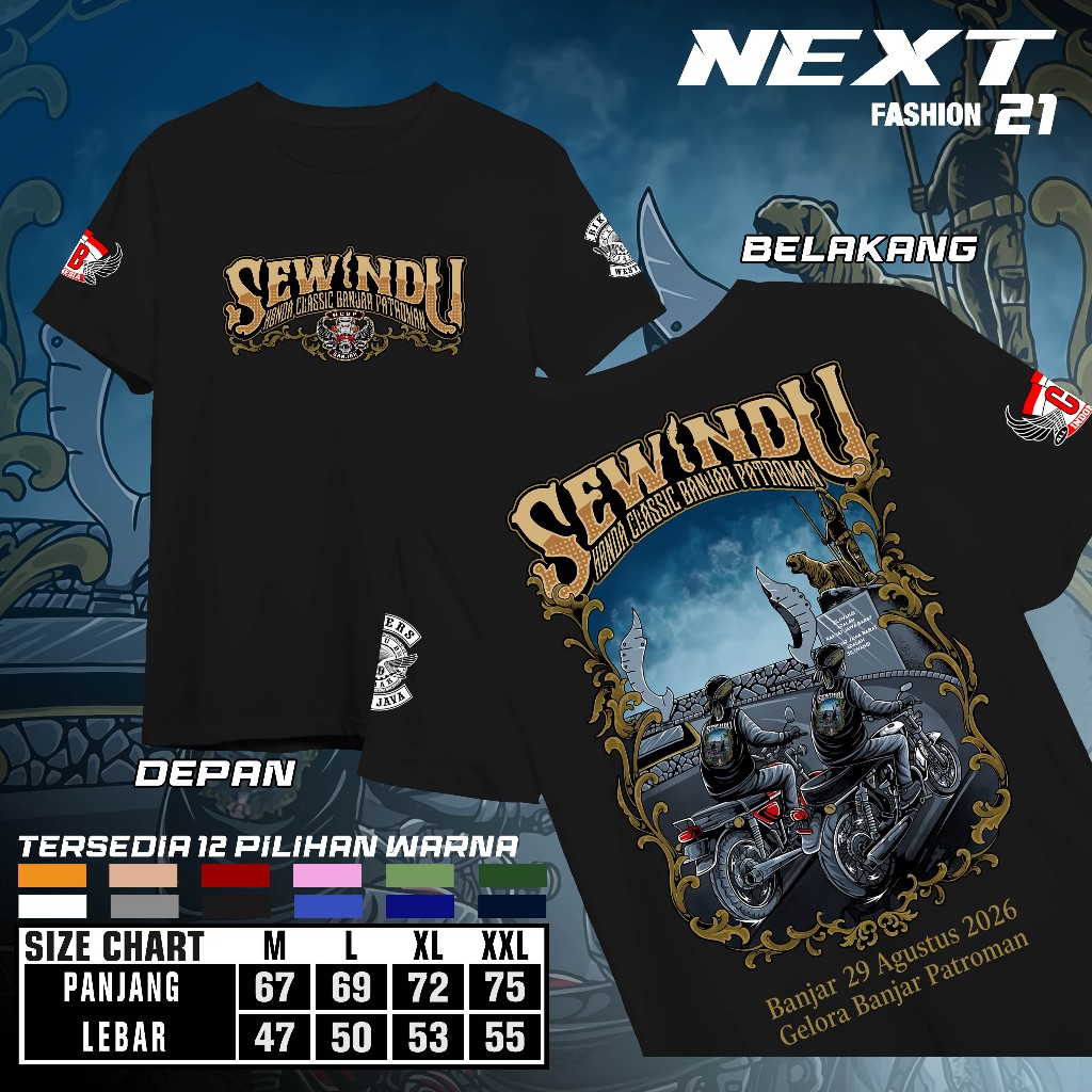 KAOS ACARA SEWINDU HONDA CLASSIC BANJAR PATROMAN HCBP BANJAR