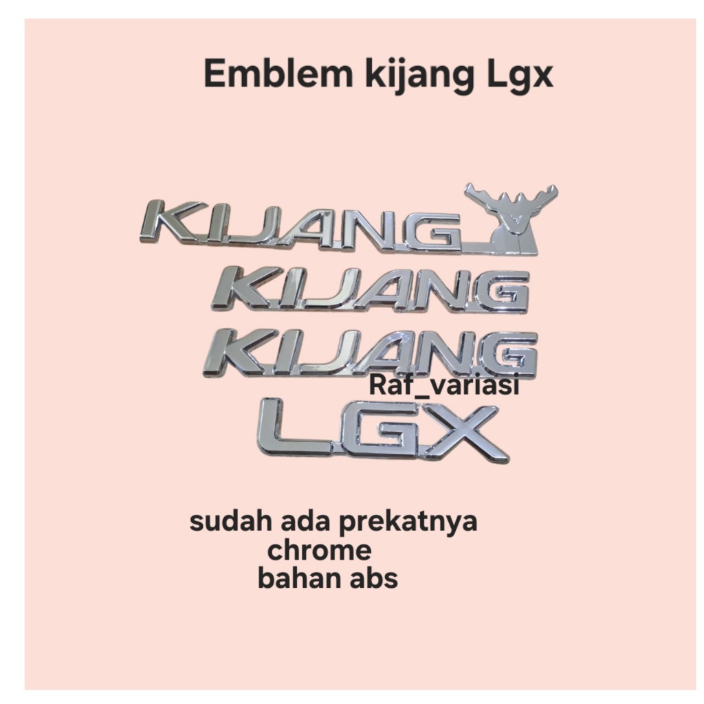 Emblem kijang lgx / emblem kijang kapsul lgx / kijang lgx