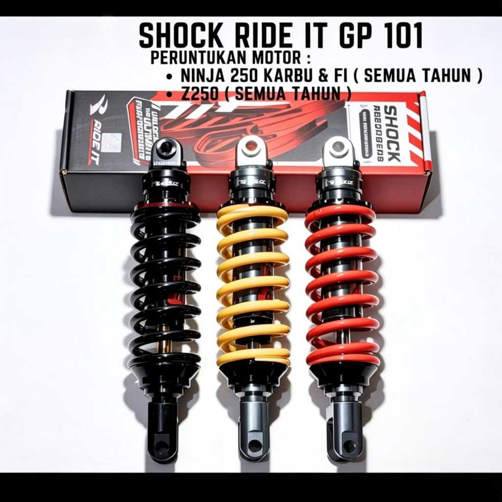 Shock / Shockbreaker RIDE IT GP 101 Untuk Kawasaki Ninja 250 Fi, Ninja 250 Karbu, Ninja Z250 150 - 3