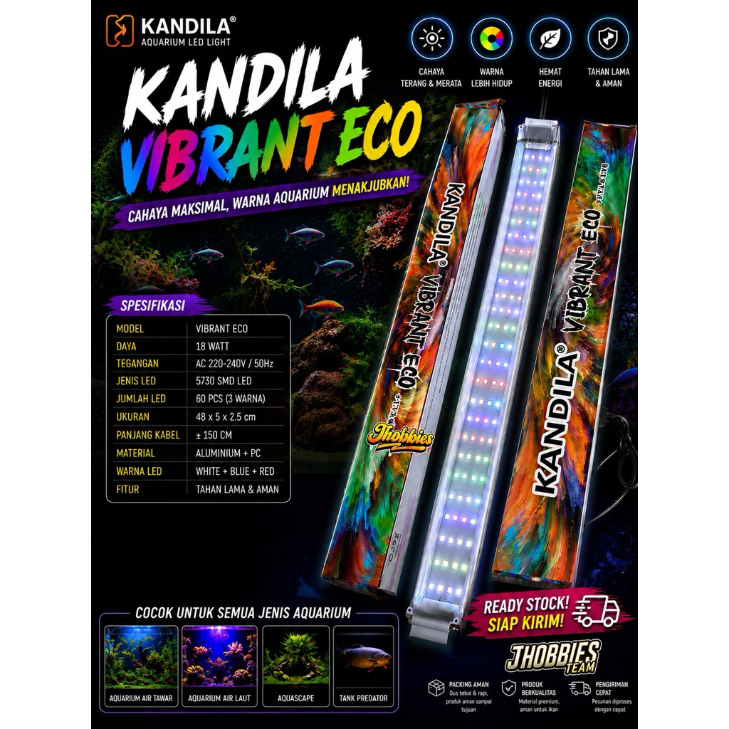 LAMPU KANDILA VIBRANT ECO EV 300 / EV 400 / EV 500 / EV 600 / EV 800 / EV 1000 + UVA & UVB LED ATAS 