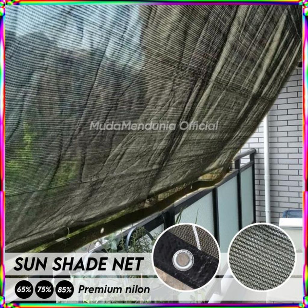 Paranet Nylon 65~85% list hitam mata ayam custom