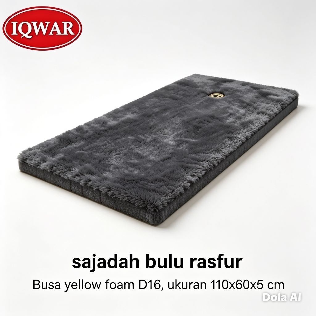 Sajadah Super Tebal Busa 5cm Sajadah Bulu Rasfur Lembut Halus Dan Empuk Polos Premium IQWAR