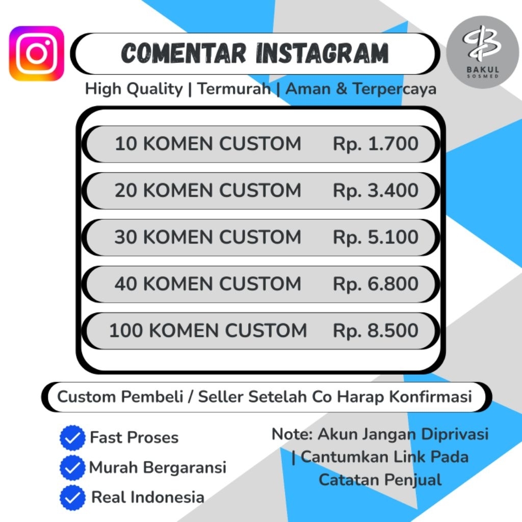 KOMENTAR INSTAGRAM REAL AKUN GLOBAL JASA KOMEN INSTAGRAM Permanen Langsung Proses cepat masuk | Berg