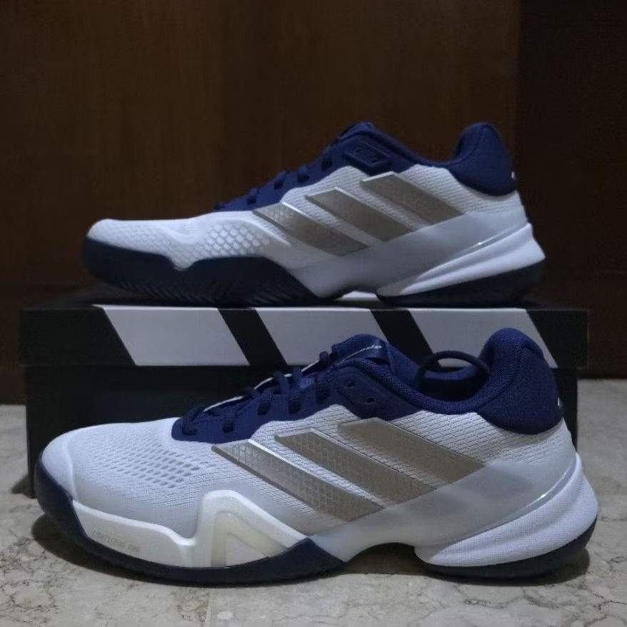 Sepatu Tenis Pria adidas Barricade 14 Mens Navy Silver