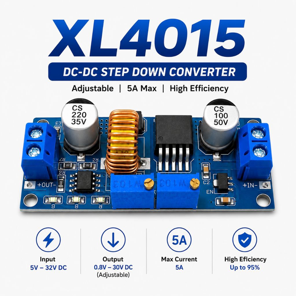 XL4015 Step Down DC-DC 5A Adjustable Buck Converter CC CV