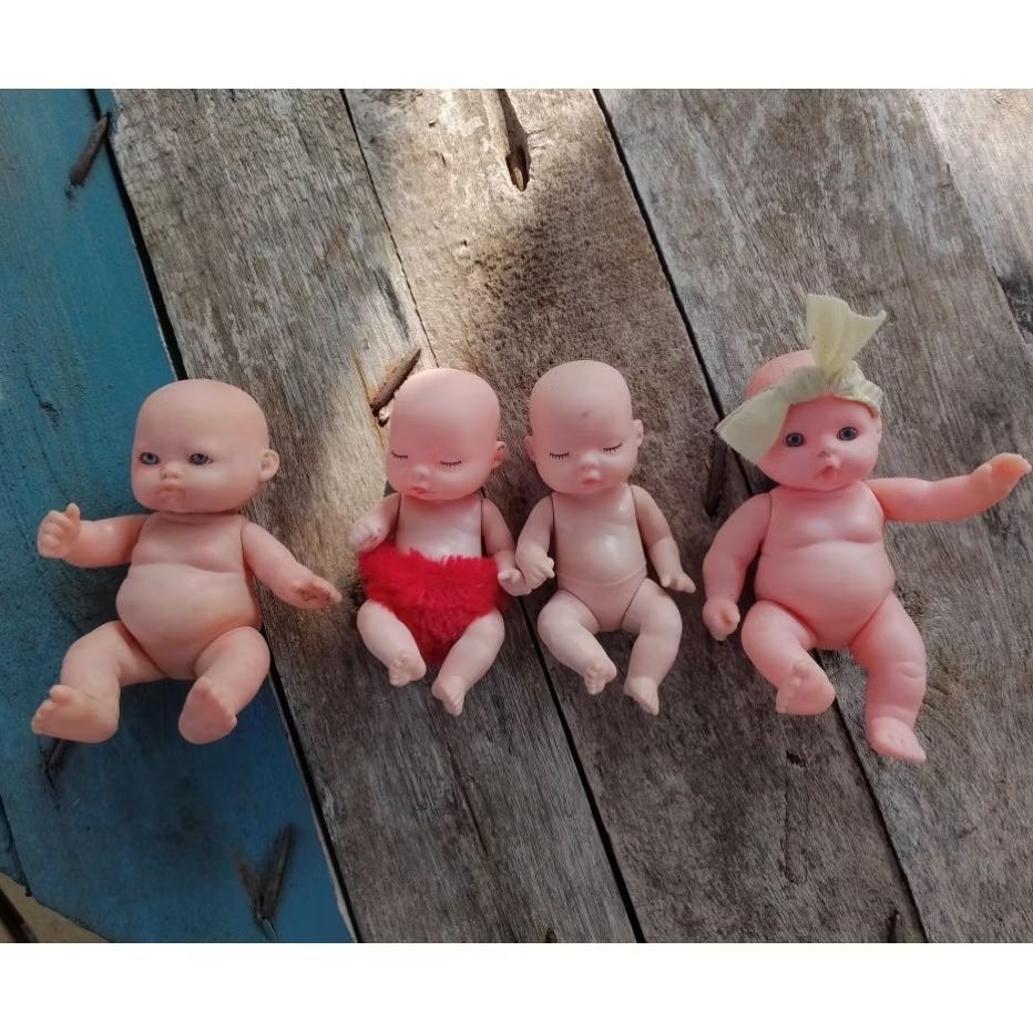 boneka bayi/baby doll karet 1970n jadul vintage lawas